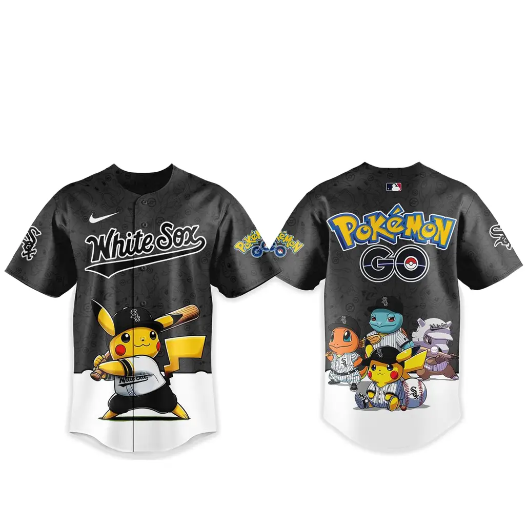 Chicago White Sox Pokemon Go Night 2026 Game Baseball Jersey - Tazila