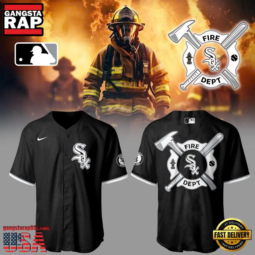 Chicago White Sox x Firefighter Appreciation Night 2025Baseball Jersey Shirt