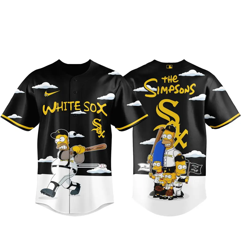 Chicago White Sox x The Simpsons 2026 Major Gameday Baseball Jersey - Tazila