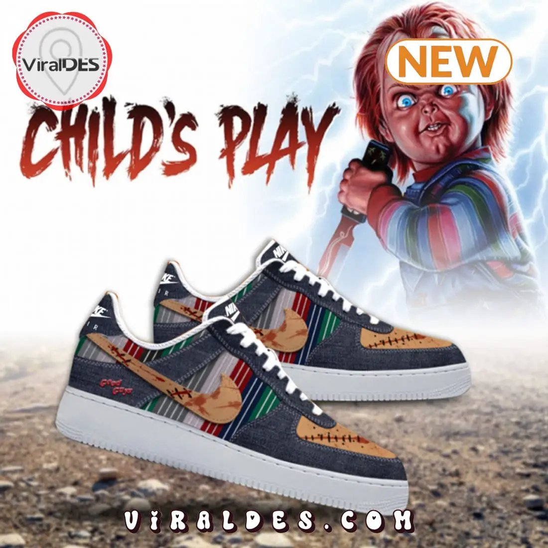 Child's Play Chucky Air Force 1 Sneakers