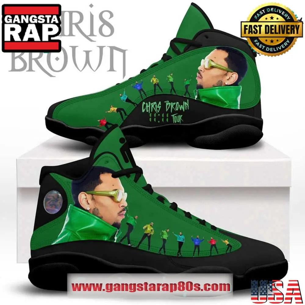 Chris Brown 1111 Tour Air Jordan 13 Sneakers Shoess Chris Brown 1111 Tour Air Jordan 13 Sneakers Shoess - Image 1