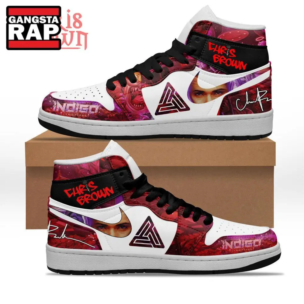 Chris Brown Music Fans Air Jordan 1 Hightop Shoes Chris Brown Music Fans Air Jordan 1 Hightop Shoes - Image 1