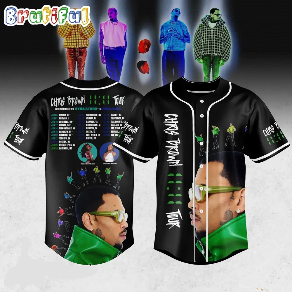 Chris Brown The 11 11 Tour 2024  Jersey