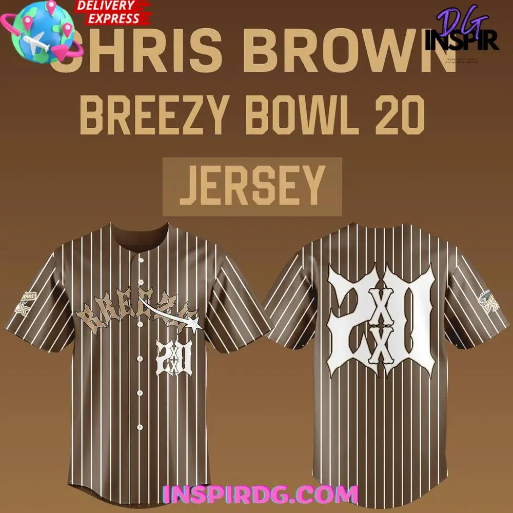 Chris Brown X Breezy Bowl 20 Special Baseball Jersey