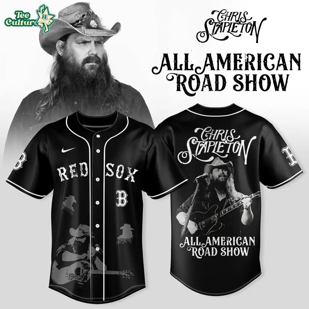 Chris Stapleton All-American Road Show x Boston Red Sox Country Concert Tour Baseball Jersey