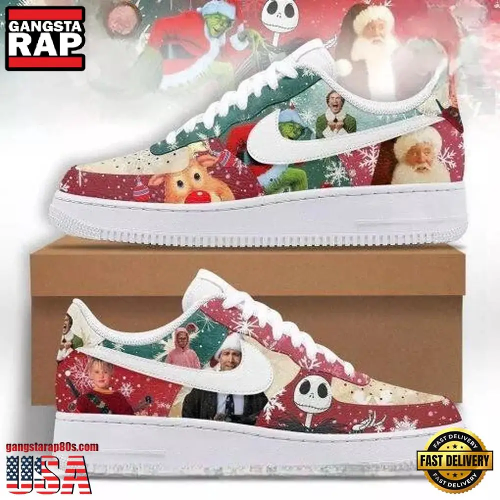 Christmas Movies Air Force 1 Shoes Sneakers