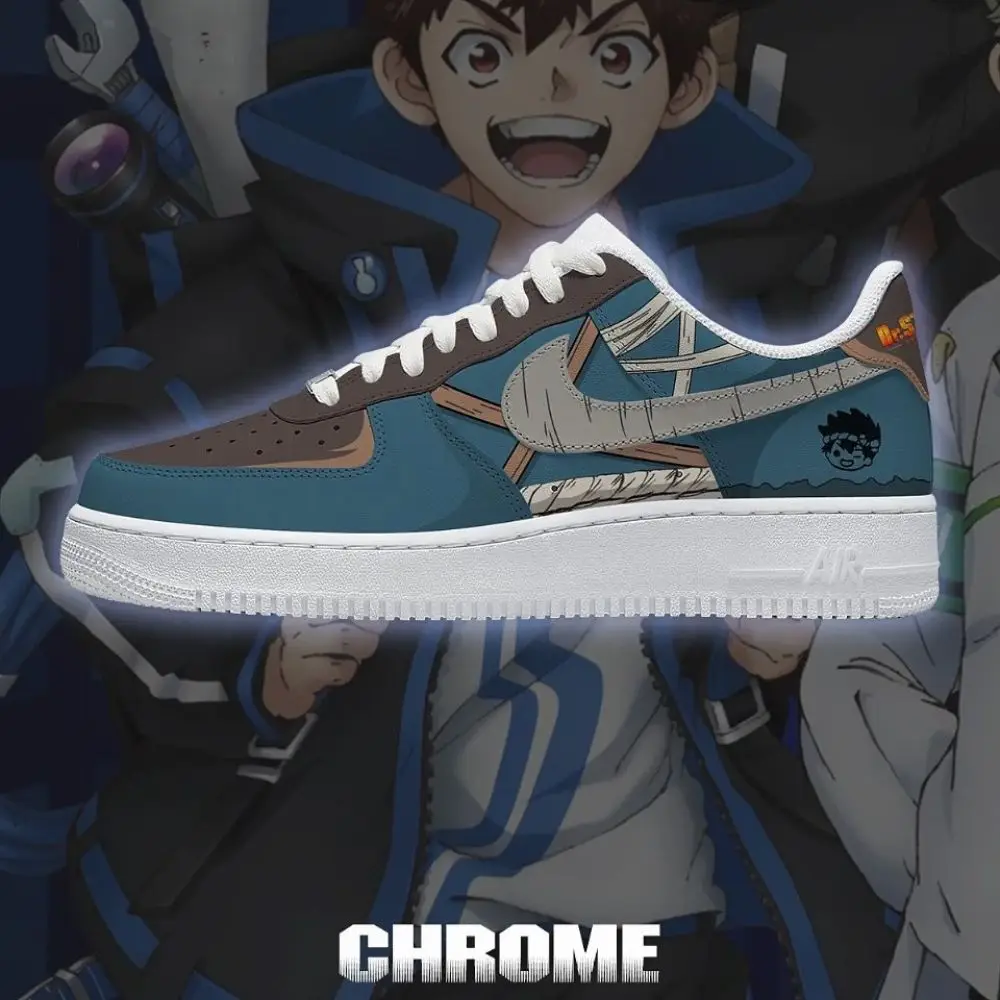 Chrome Dr. Stone AF1 Shoes