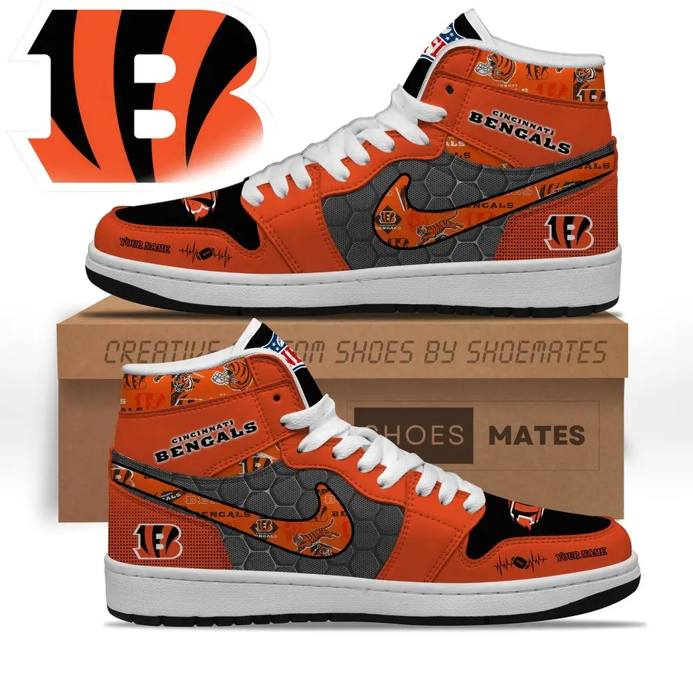 Cincinnati Bengals AJ1 High Top Shoes