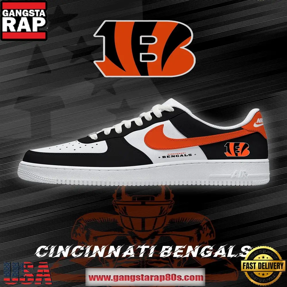 Cincinnati Football New Version Custom Air Force 1 Shoes Running Sneakers Cincinnati Football New Version Custom Air Force 1 Shoes Running Sneakers - Image 1