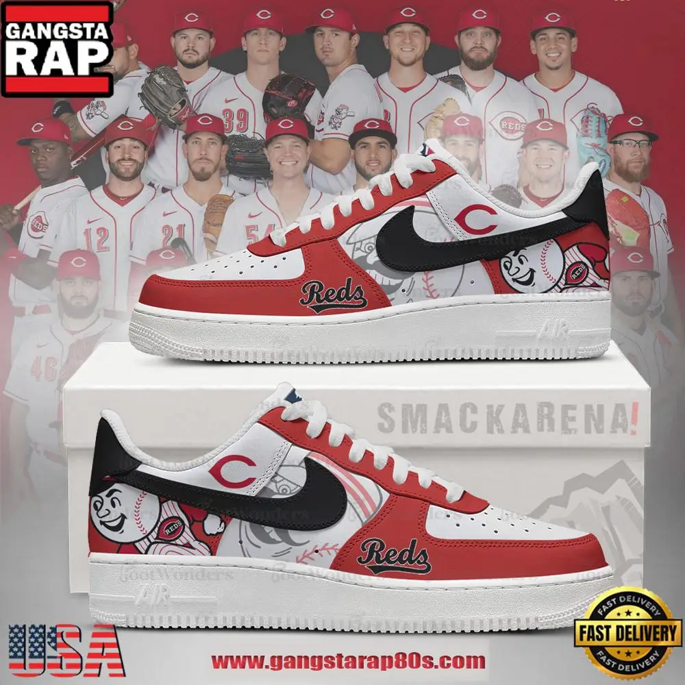 Cincinnati Reds MLB Trending Sneakers Air Force 1 Low Top Shoes