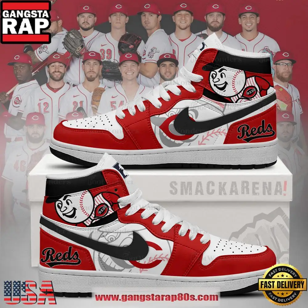 Cincinnati Reds MLB Trending Sneakers Air Jordan 1 High Top Shoes