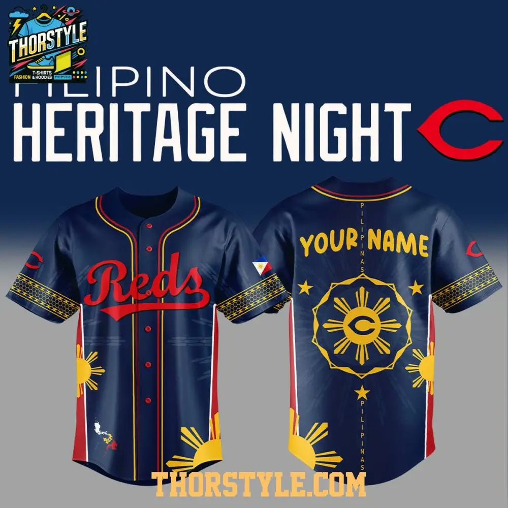 Cincinnati Reds Pinoy Filipino Heritage 2025 Culture Baseball Jersey