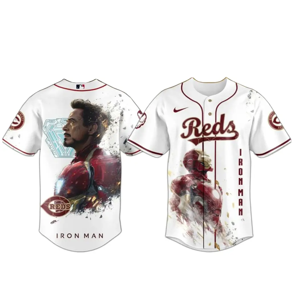Cincinnati Reds x Iron Man Game Day Baseball Jersey - Tazila