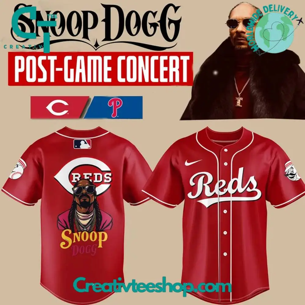 Cincinnati Reds X Snoop Dogg Post-Game Concert Baseball Jersey