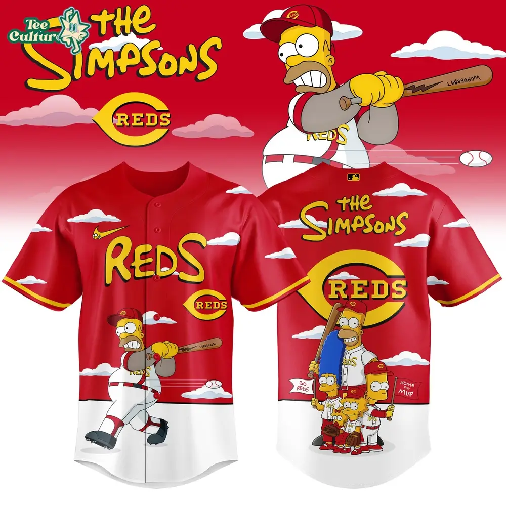Cincinnati Reds x The Simpsons 2026 Limited Edition Baseball Jersey