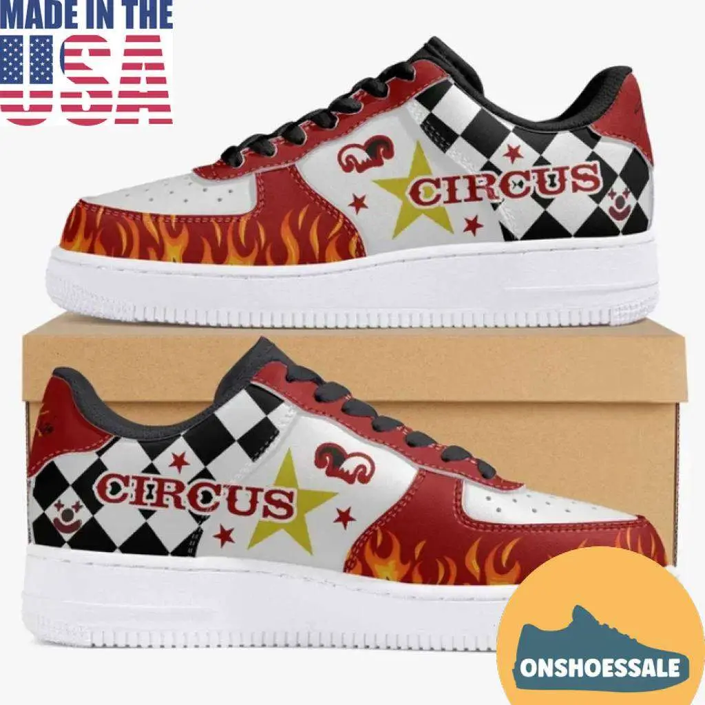 Circus Theme Nike Air Force 1 High Shoes, Streetwear Sneakers - Best Gift Shoes