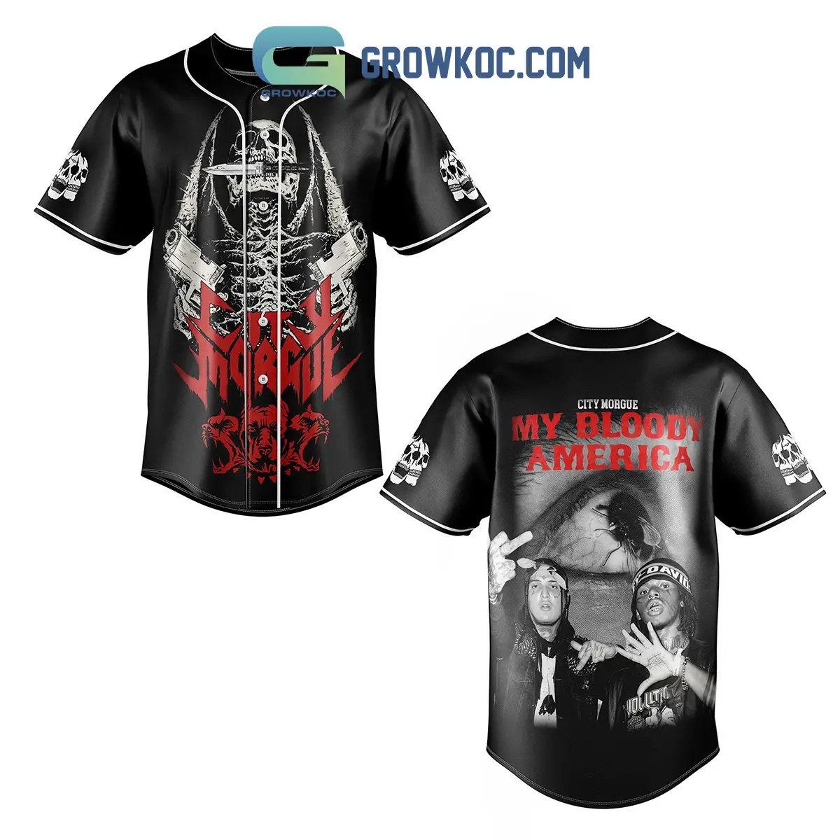 City Morgue My Bloody America Baseball Jersey