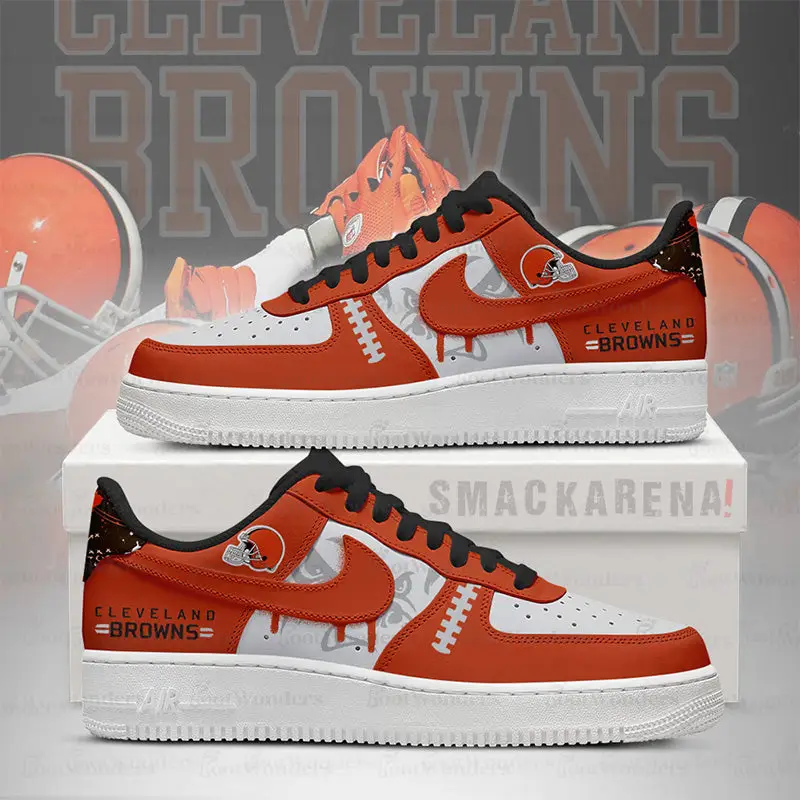 Cleveland Browns Air Force 1 Shoes - NFL Fan Edition | WQ19
