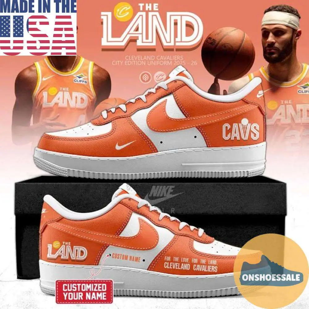 Cleveland Cavaliers 2025 2026 City Edition Air Force Shoes, Gift For Fans - Best Gift Shoes