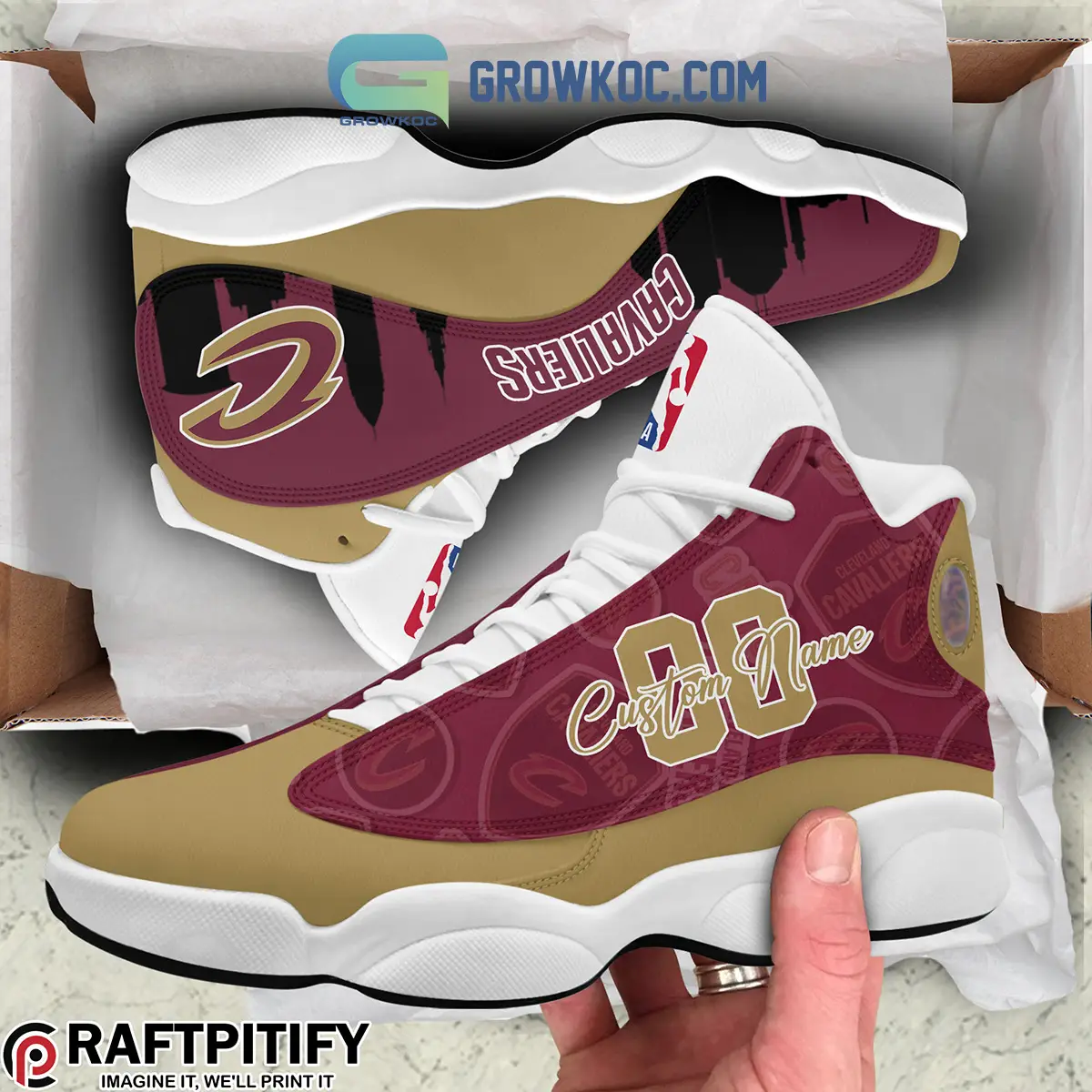Cleveland Cavaliers Basketball Personalized Air Jordan 13 Shoes