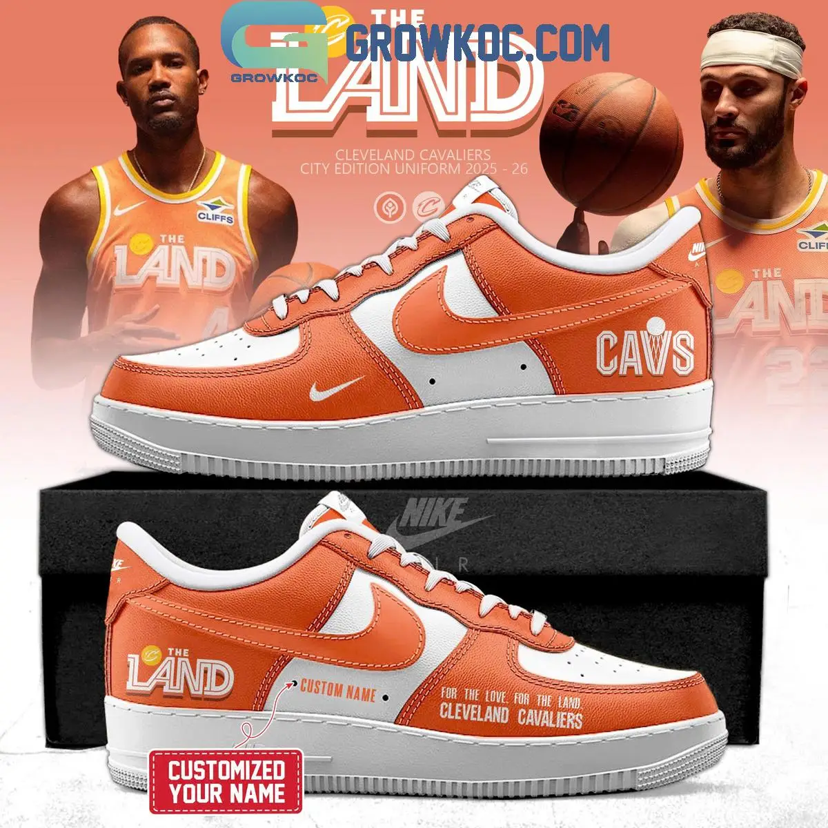 Cleveland Cavaliers City Edition Uniform 2025 26 Air Force 1 Shoes Cleveland Cavaliers City Edition Uniform 2025 26 Air Force 1 Shoes - Image 1