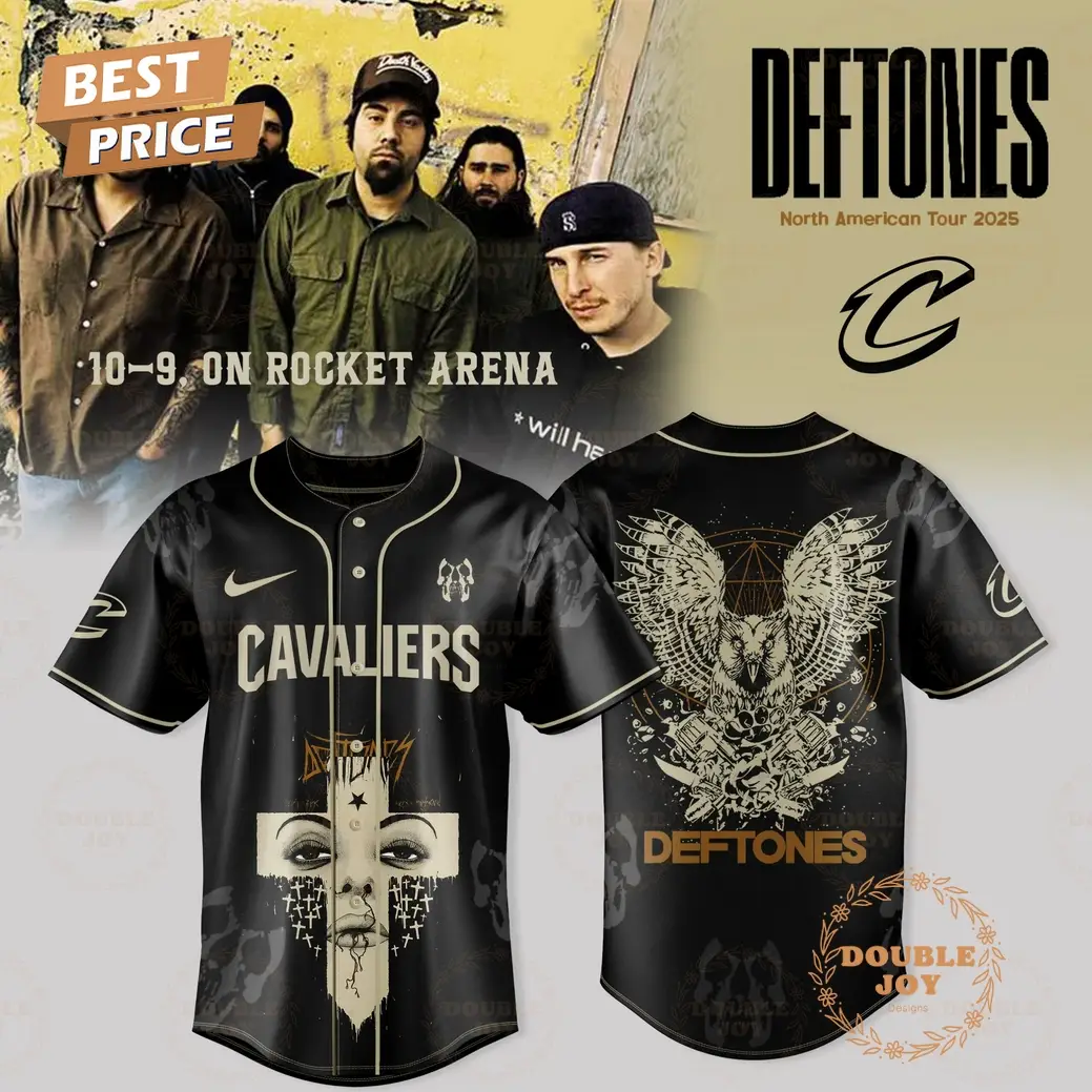 Cleveland Cavaliers x DEFTONES North American Tour 2025 Limited Edition Baseball Jersey