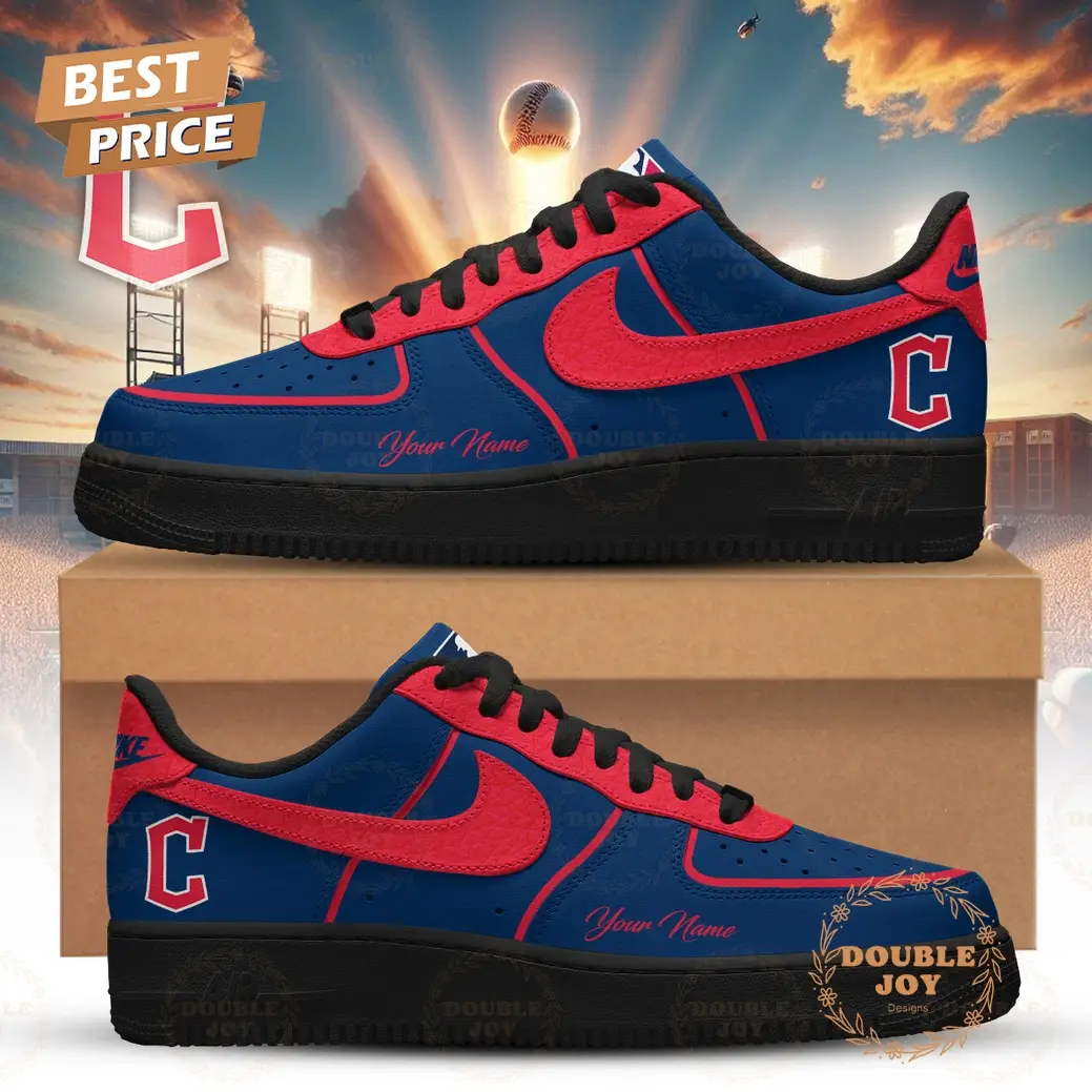 Cleveland Guardians 2026 Custom Name Air Force 1 Sneakers - Blue