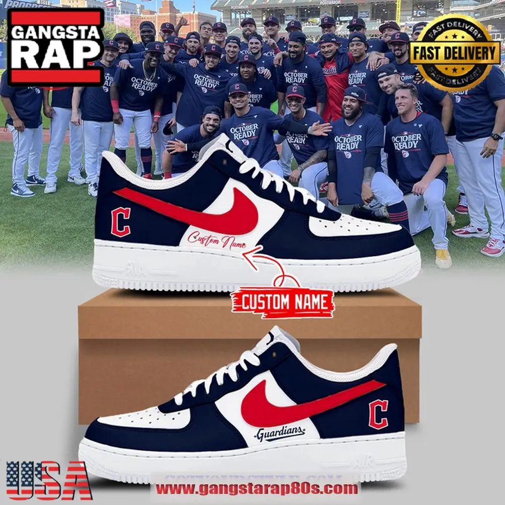 Cleveland Guardians AL Central Champions 2024 Limited Edition Air Force 1 Sneakers Running Sneakers Shoes