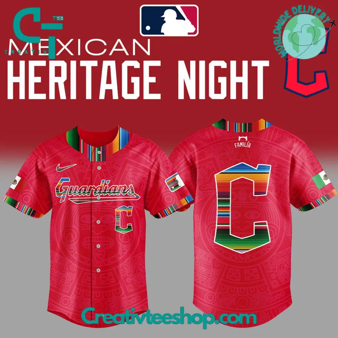 Cleveland Guardians Mexican Heritage Night Baseball Jersey - Limited Edition