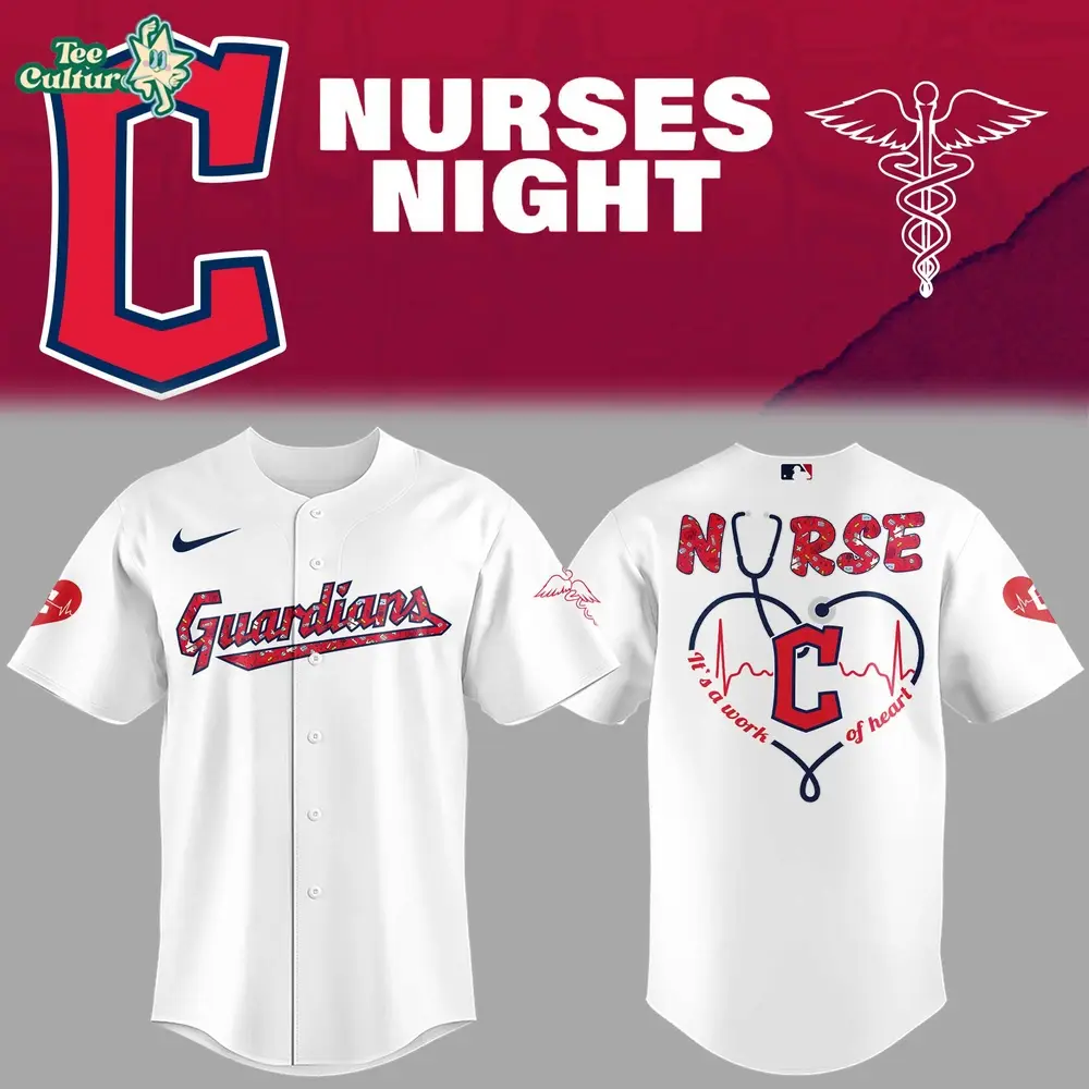 Cleveland Guardians MLB 2026 Nurses Night Limited Edition Jersey Cleveland Guardians MLB 2026 Nurses Night Limited Edition Jersey - Image 1