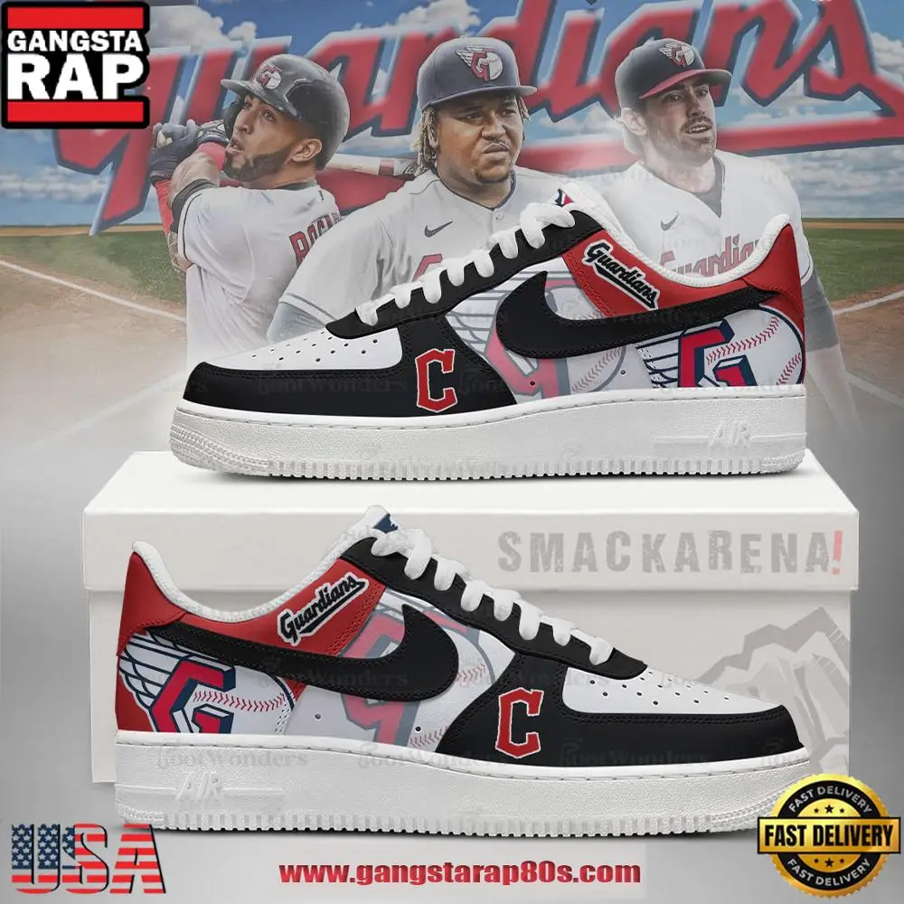 Cleveland Guardians MLB Trending Sneakers Air Force 1 Low Top Shoes Cleveland Guardians MLB Trending Sneakers Air Force 1 Low Top Shoes - Image 1