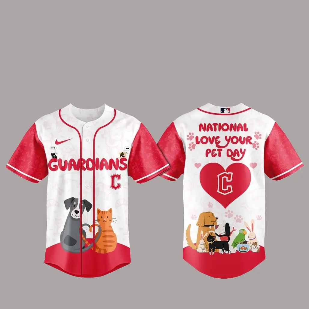 Cleveland Guardians National Love Your Pet Day 2026 Basball Jersey - Tazila