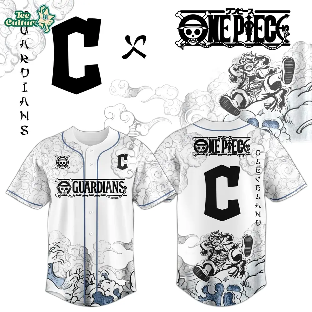 Cleveland Guardians x One Piece Jersey 2026 Luffy Gear 5