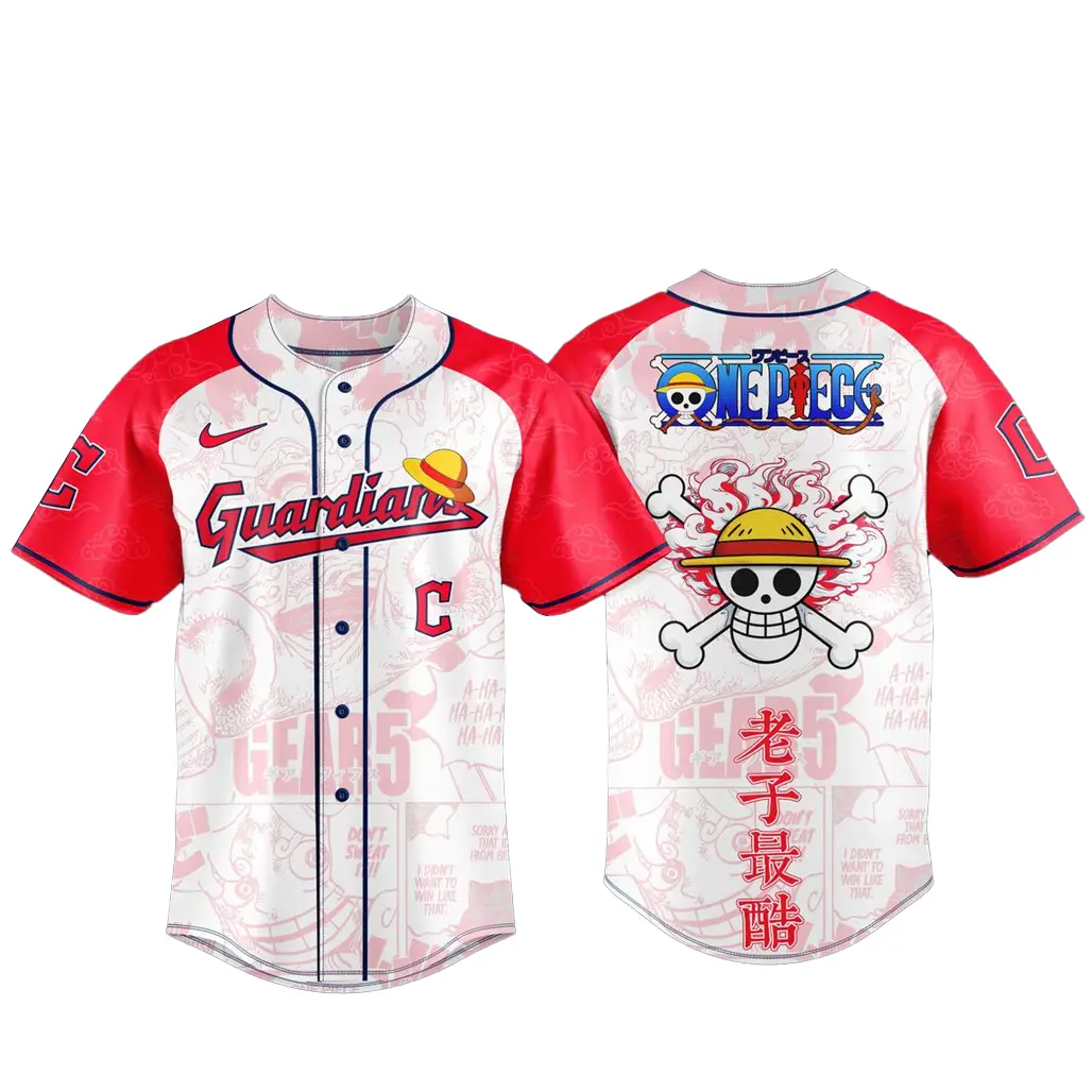 Cleveland Guardians x One Piece Night 2026 Game Baseball Jersey - Tazila Cleveland Guardians x One Piece Night 2026 Game Baseball Jersey - Tazila - Image 1