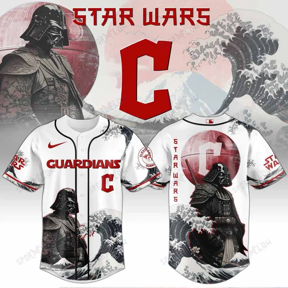 Cleveland Guardians X Star Wars Darth Vader Japanese Aesthetic Baseball Jersey