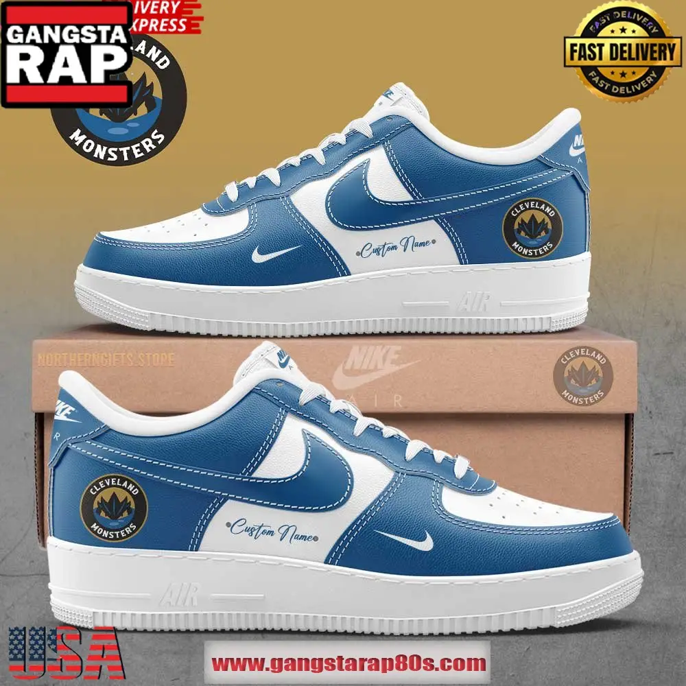 Cleveland Monsters Special Air Force 1 Shoes Running Sneakers Cleveland Monsters Special Air Force 1 Shoes Running Sneakers - Image 1