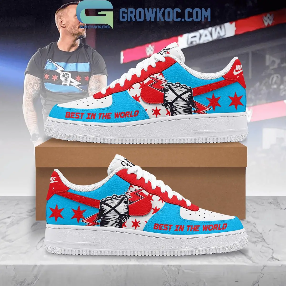 CM Punk Best In The World Air Force 1 Shoes
