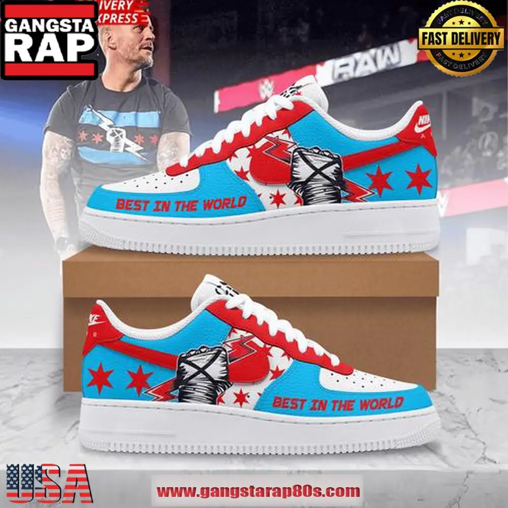 CM Punk Best In The World Limited Air Force 1 Sneakers Shoes