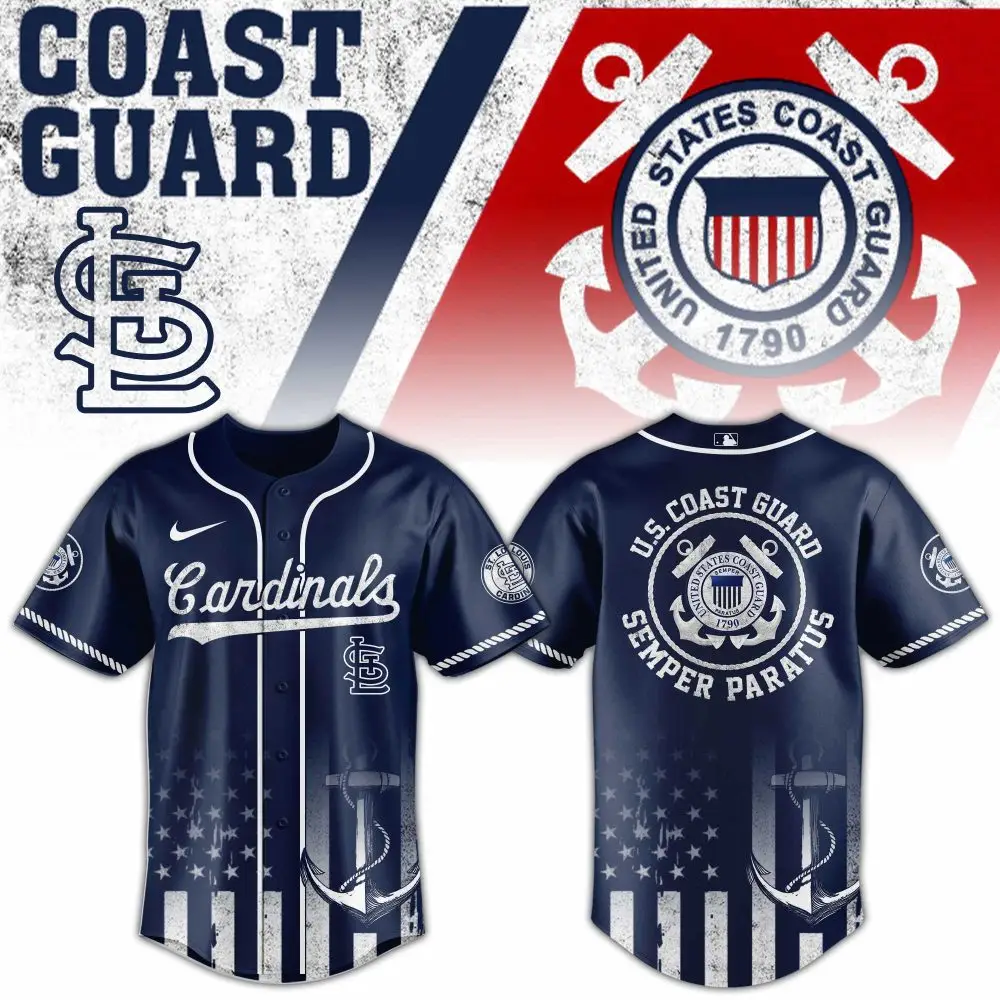 Coast Guard Cardinals Jersey - Patriotic Design, Premium Quality, Perfect Gift!