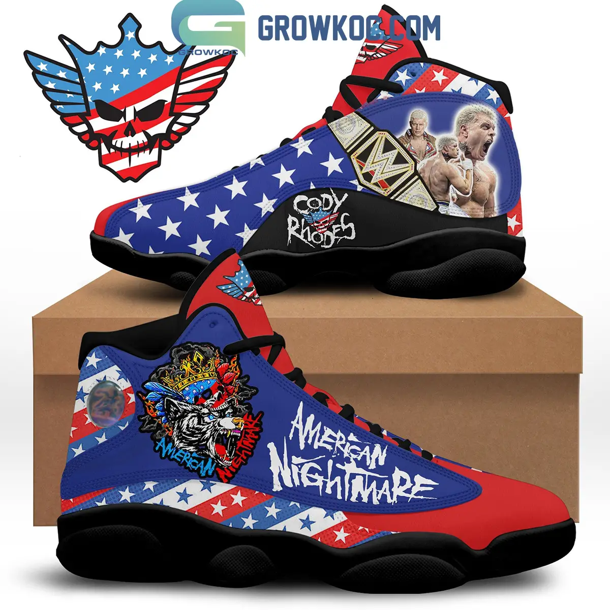 Cody Rhodes American Nightmare Fan Air Jordan 13 Shoes