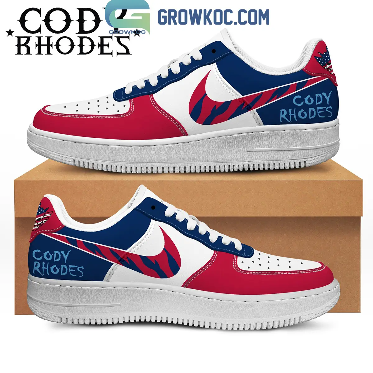 Cody Rhodes American Nightmare Fan Star Air Force 1 Shoes