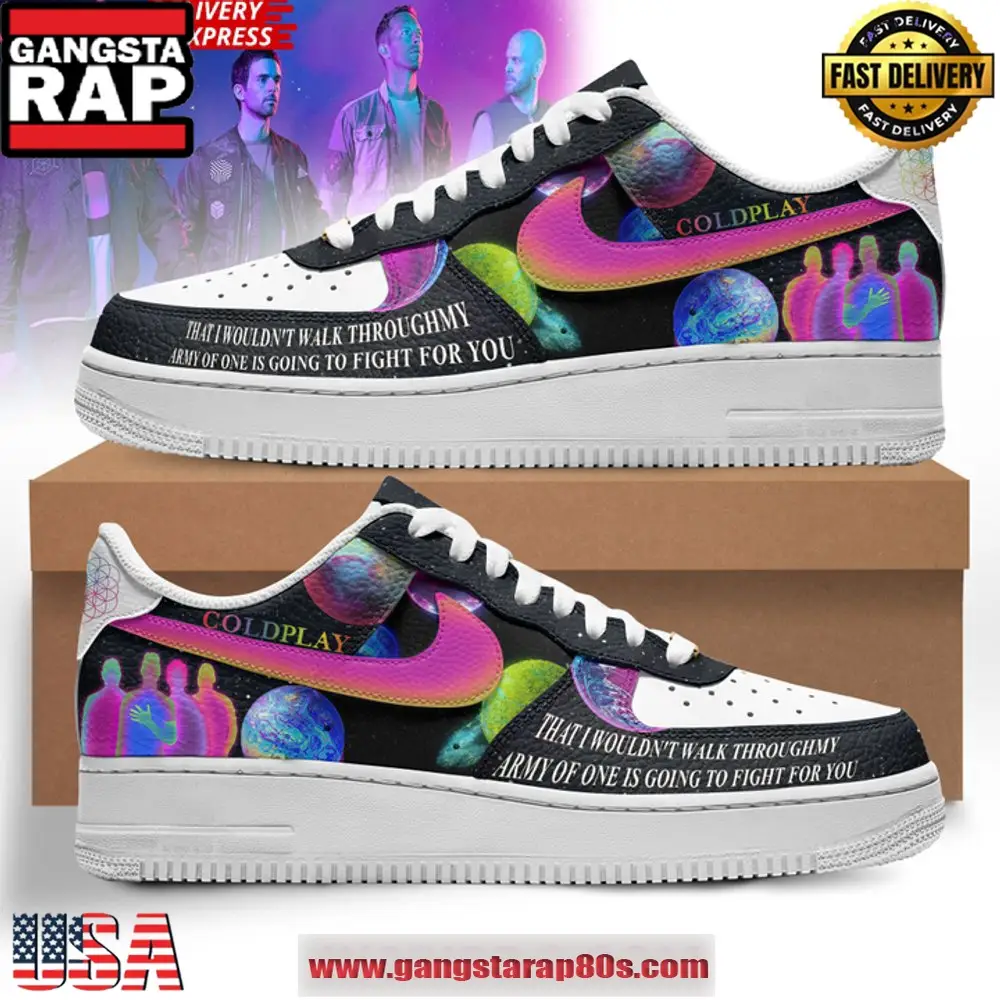COLDPLAY Army Of One New Design Air Force 1 Sneakers Shoes