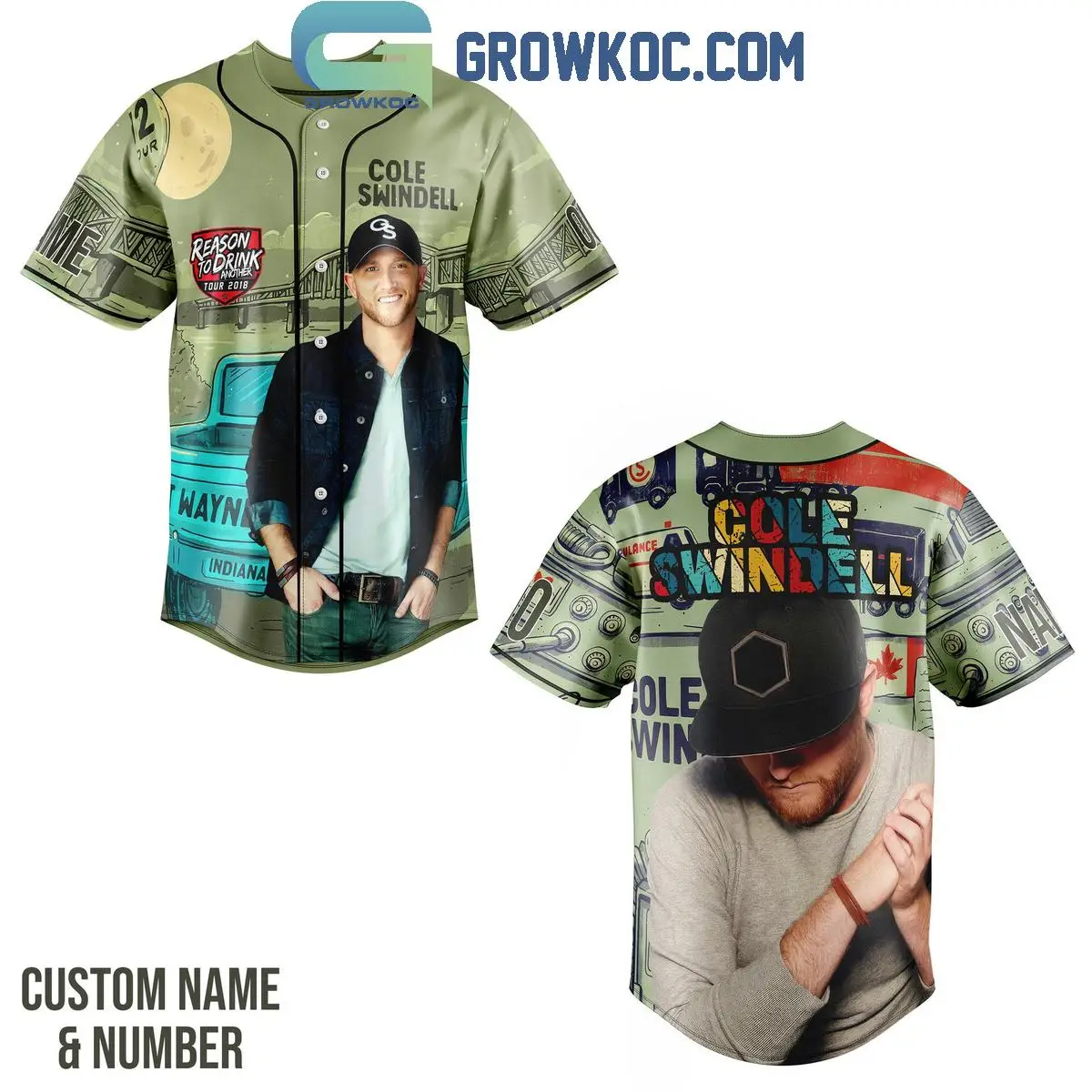 Cole Swindell Never Say Never Fan Personalized Baseball Jersey