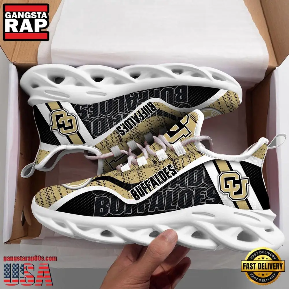 Colorado Buffaloes NCAA Clunky New Design Max Soul Shoes, Running Sneakers