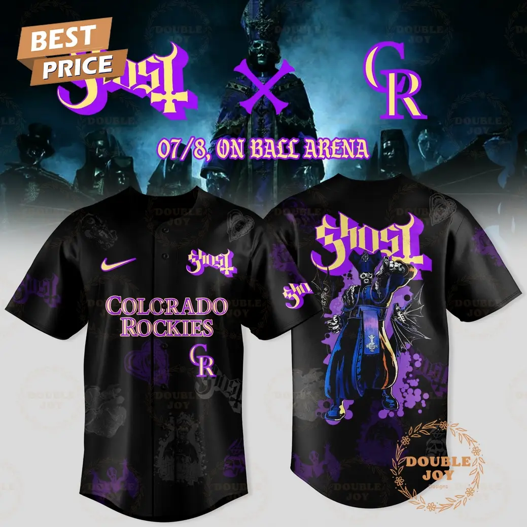 Colorado Rockies 2025 Ghost Band World Tour Limited Edition Baseball Jersey