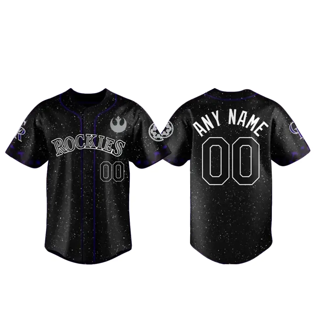 Colorado Rockies 2026 Star Wars Night Custom Name Baseball Jersey - Tazila