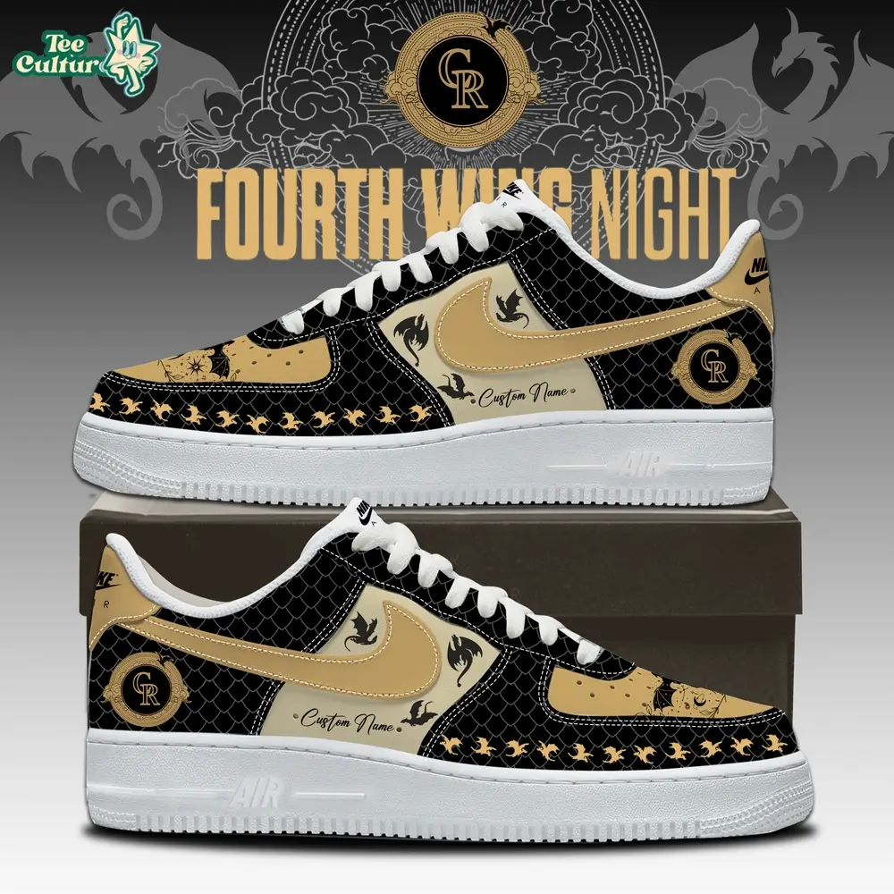 Colorado Rockies Fourth Wing Inspired Air Force 1 Style Sneakers 2026 Limited Edition