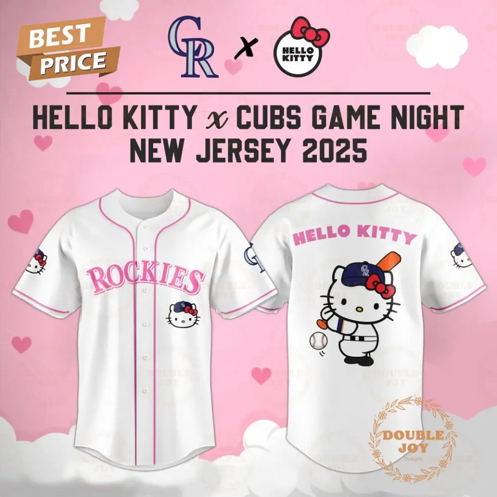Colorado Rockies Hello Kitty X Cubs Game Night 2025 New Limited Edition Baseball Jersey