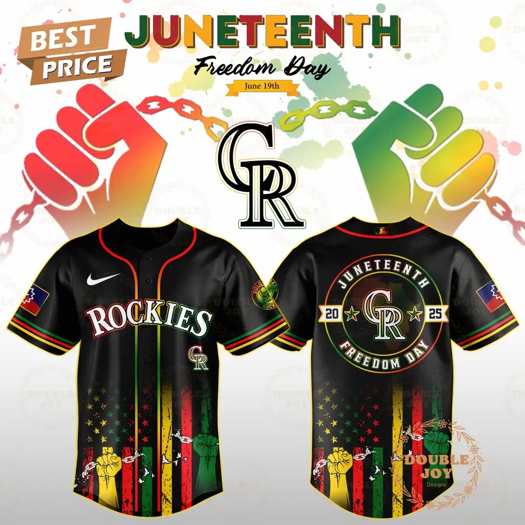 Colorado Rockies Juneteenth Freedom Day 2025 Special Edition Baseball Jersey