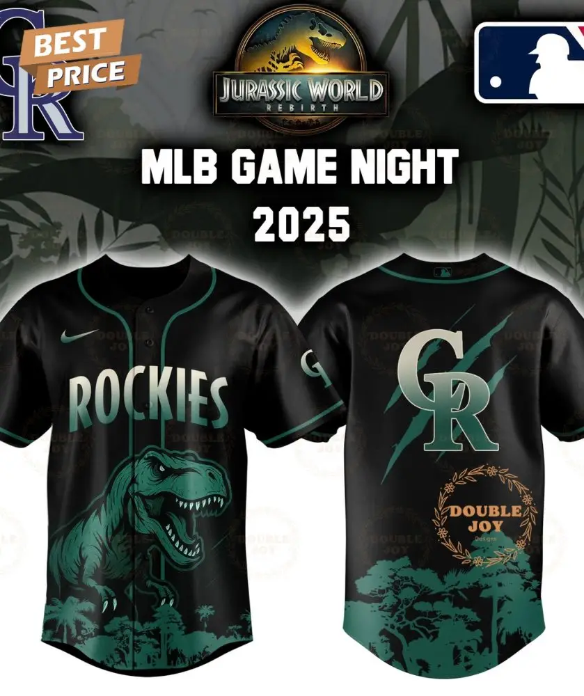Colorado Rockies Jurassic World Rebirth Game Night 2025 Special Edition Baseball Jersey